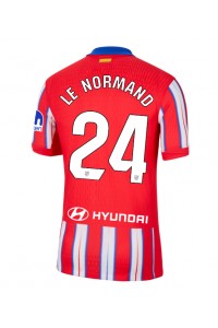 Atletico Madrid Robin Le Normand #24 Jalkapallovaatteet Kotipaita 2024-25 Lyhythihainen